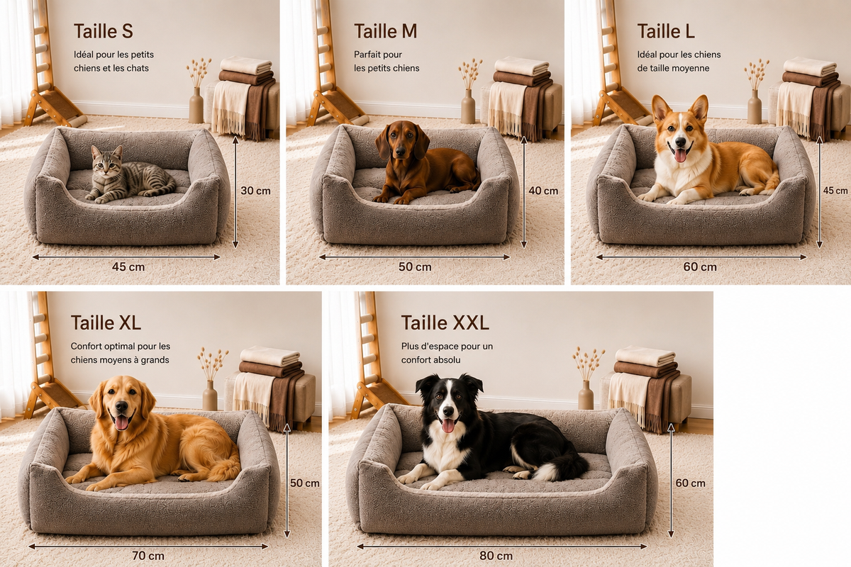 Panier Douillet Gris taupe â PupGenius
