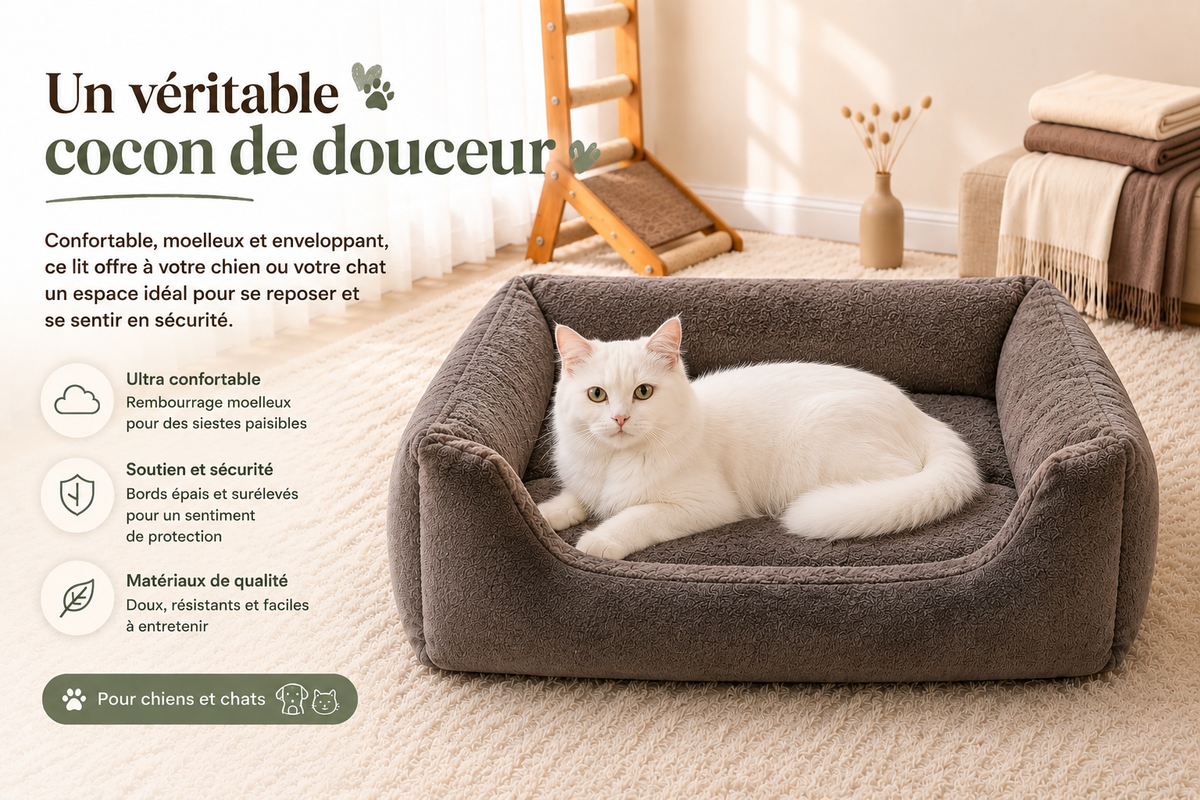 Panier Douillet Gris taupe – PupGenius
